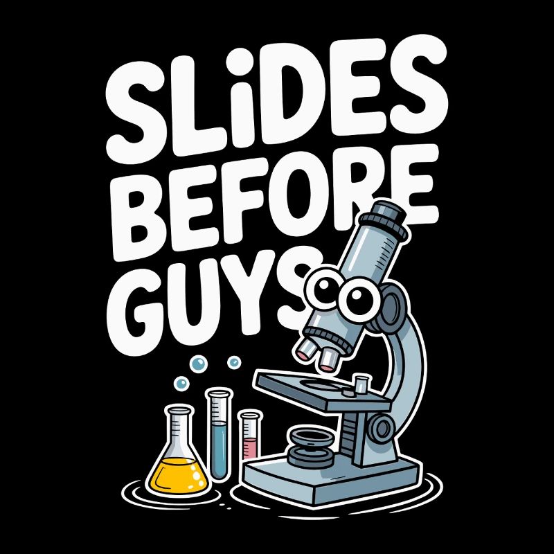 Des lames de technicien de laboratoire avant le travail de laboratoire de Guy