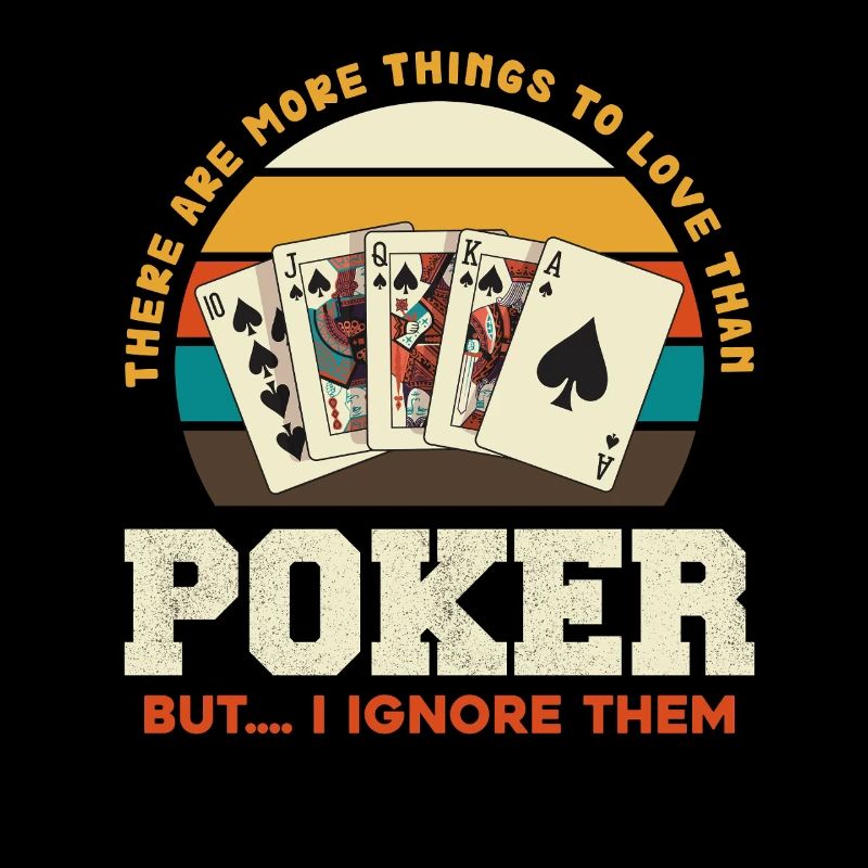 Retro Poker Deck Sunset