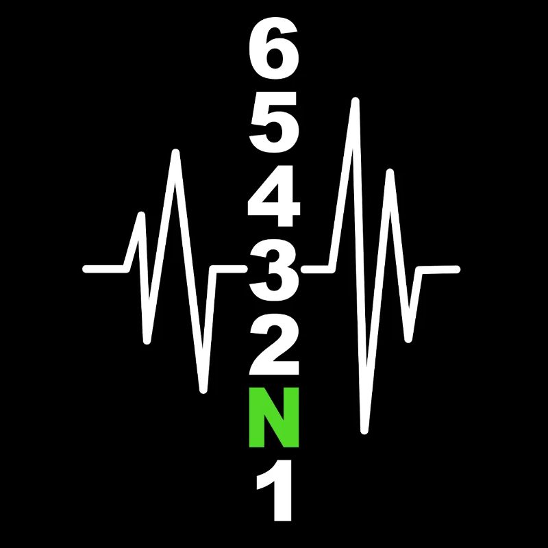 Motorcycle Gearshift Pattern with Heartbeat – Biker