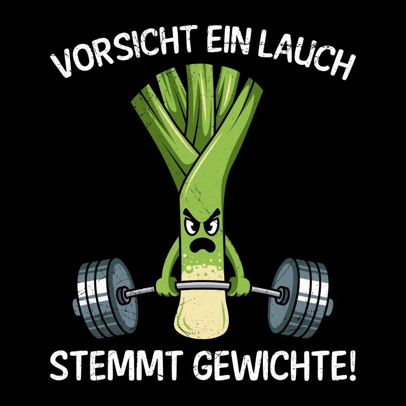 Gewichtheber VORSICHT EIN LAUCH STEMMT GEWICHTE