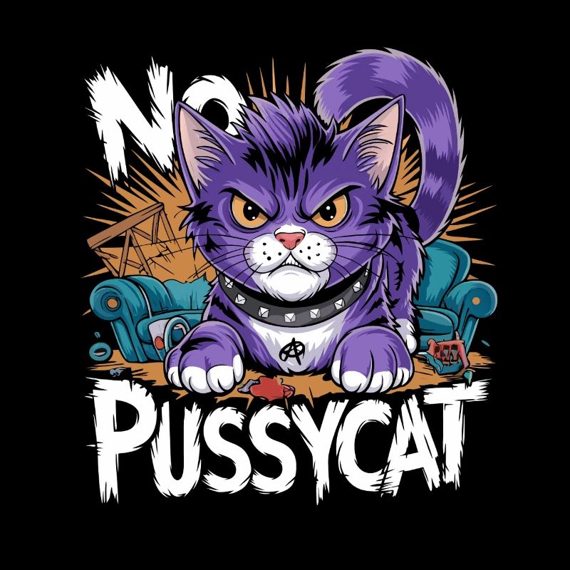 No Pussycat Rebellious Fighting Cat