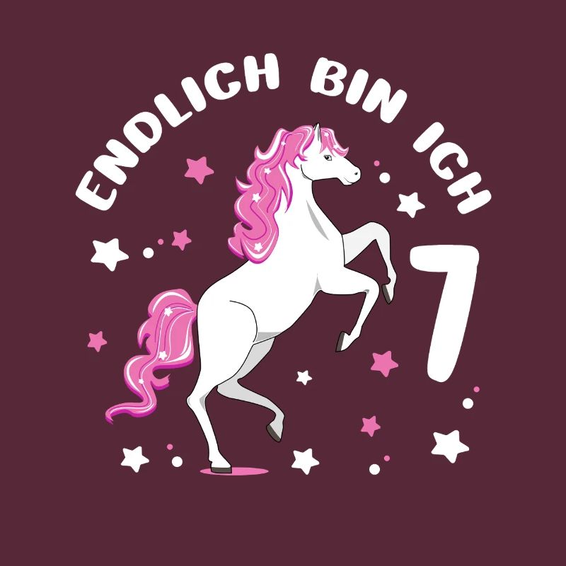 7 Jahre alt Pferd Endlich Bin Ich 7 Mädchen 7.