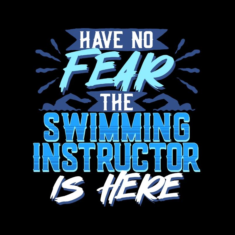 Schwimmlehrer L’instructeur de natation est là
