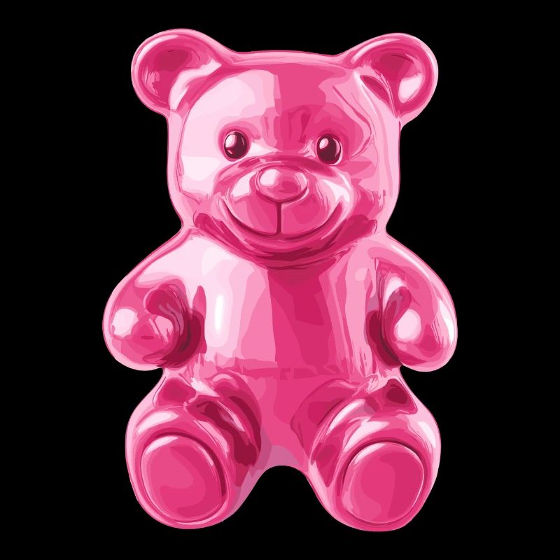 Motif de l’ours rose brillant