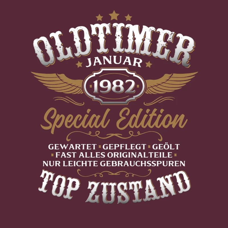44. Geburtstag Geschenk Oldtimer Januar 1982