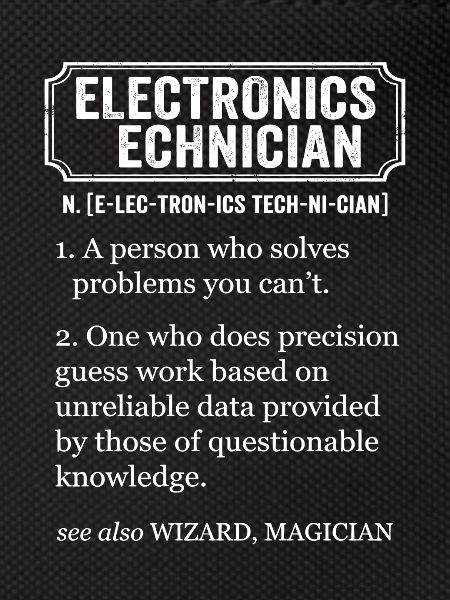 Electronics Technician Funny Definition