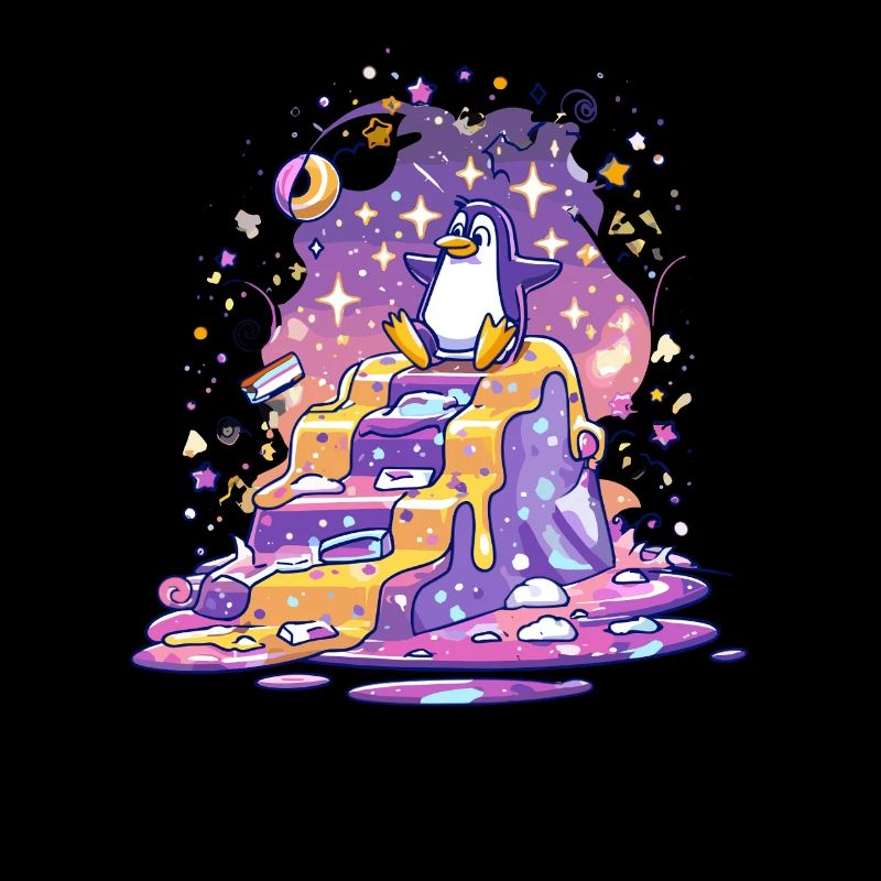 Pinguin auf Sternenstufen