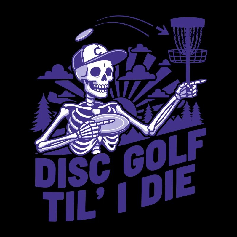 Disc Golf Til I Die Funny Disc Golfer Flying Disc