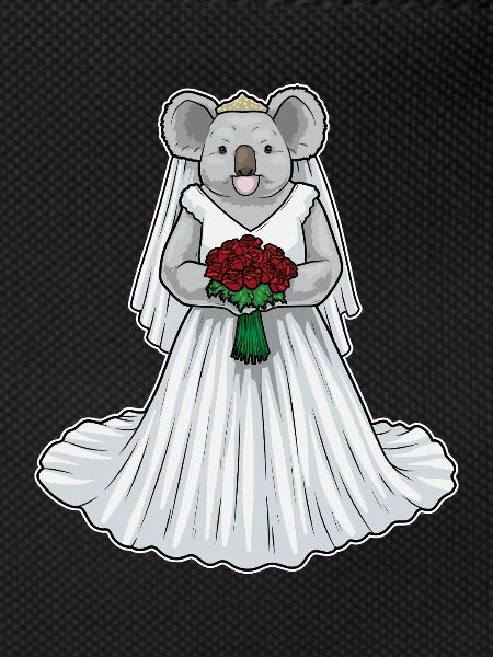 Koala Bridal Roses Wedding