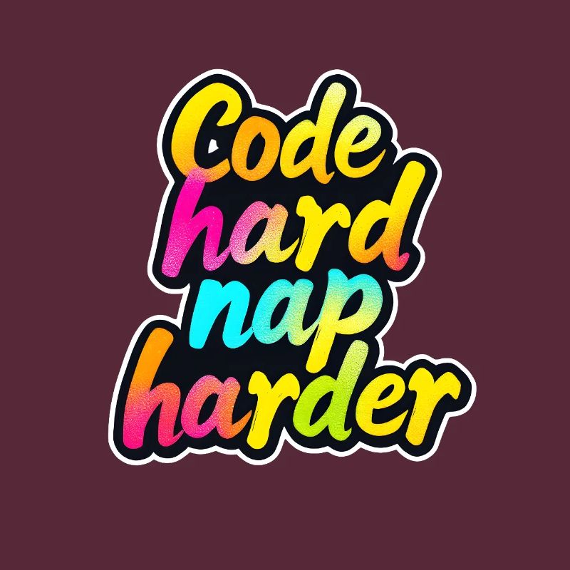 Code Hard Nap Harder Funny Programmer Tee