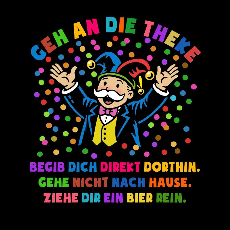Jubel | Konfetti | Geh an die Theke | Kostüm