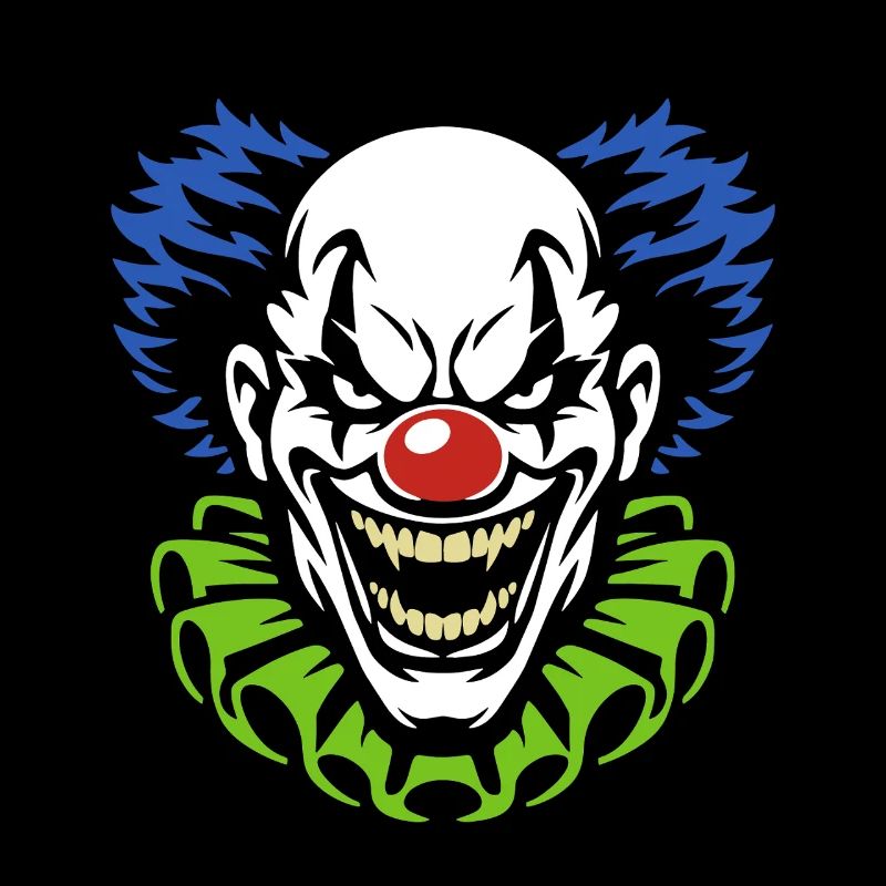 Dämonischer Clown mit grimmigem Grinsen Kostüm