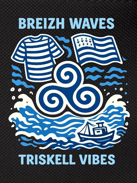 Waves Breizh Triskel Vibes Tee