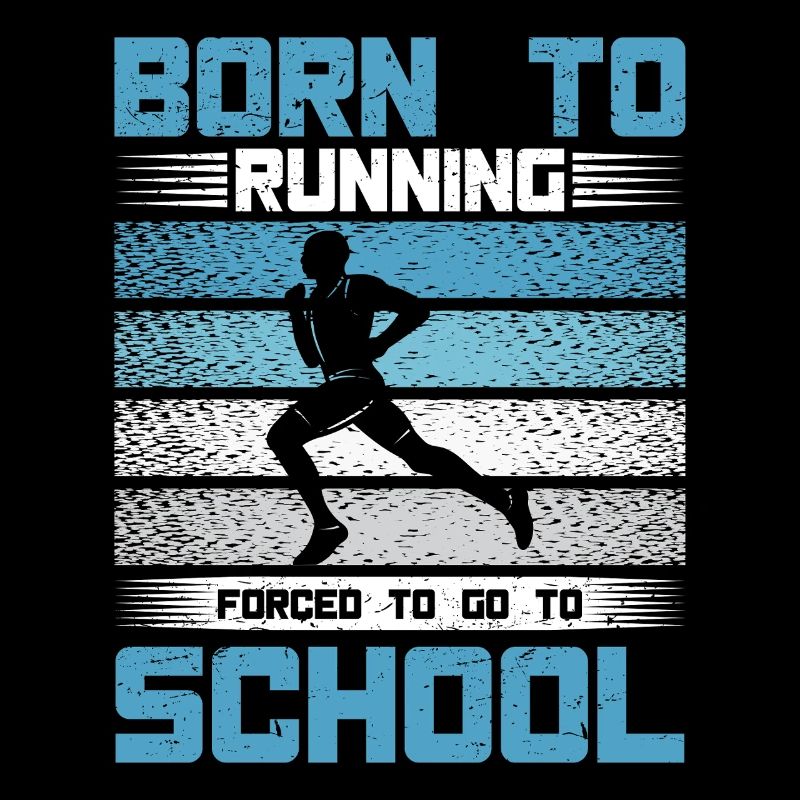 Running Born To Running Marathon Runner Gift