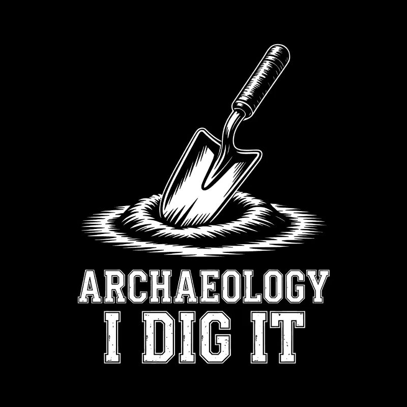 Archäologie Ich grabe es Spade Tee