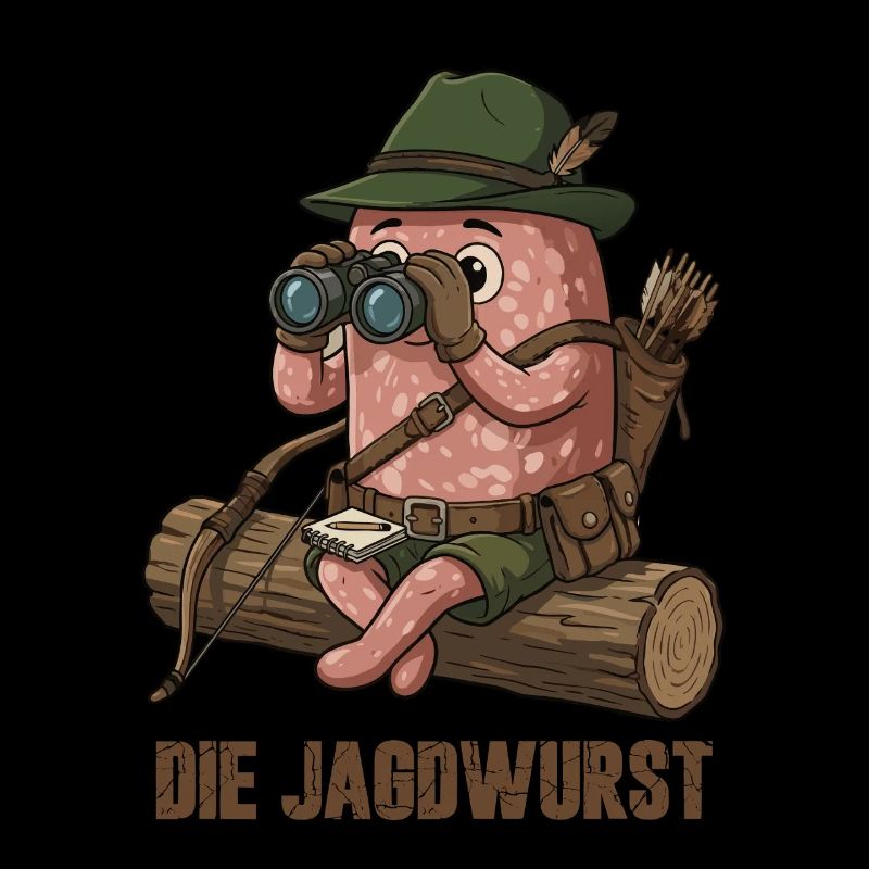 Die Jagdwurst Jäger Cartoon Humor