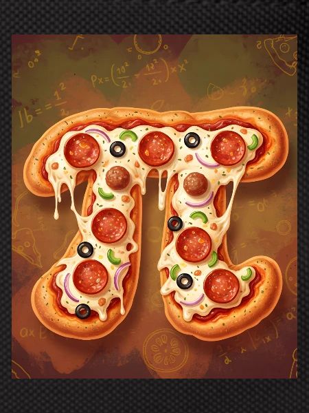 Pi Shape Pizza