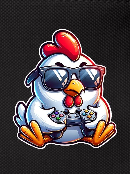 Gamer Chicken with Controller