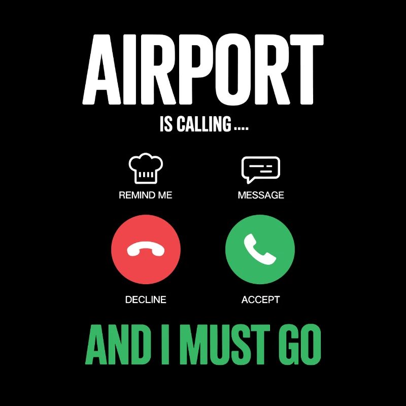 Appels drôles de vacances à l’aéroport et je dois
