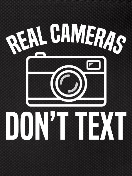 Real Cameras Don't Text Design