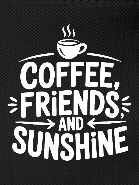 Café, amis et soleil
