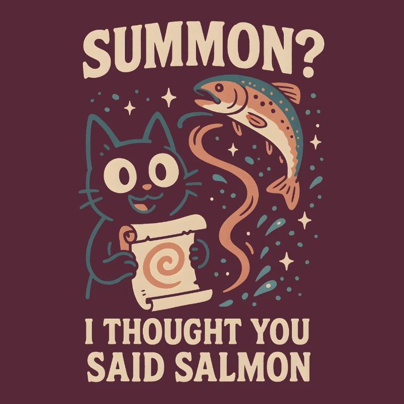 Invoquer du saumon ? | Chat Flippant Mignon