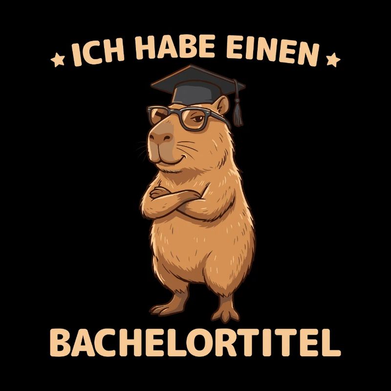 Bachelor 2026 Capybara Saying for University Graduation