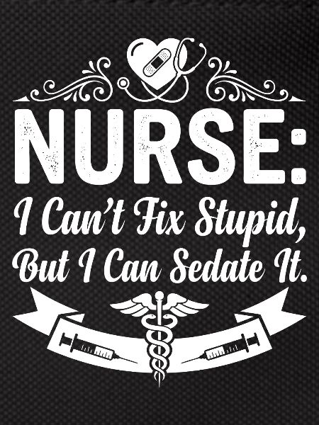 Nurse Saying Sedating