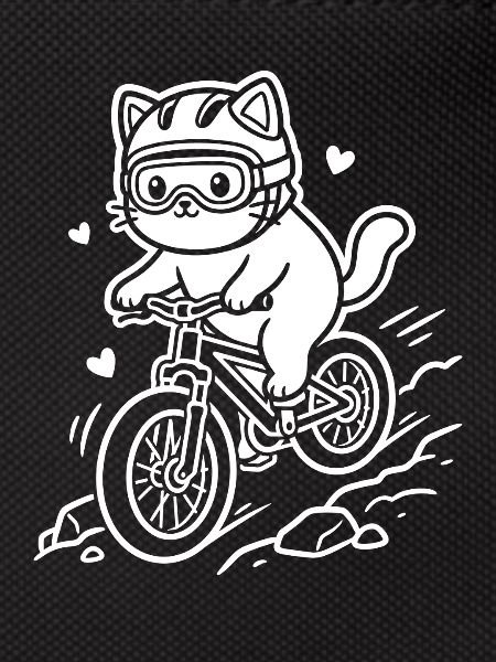 Kawaii Cat Cycling