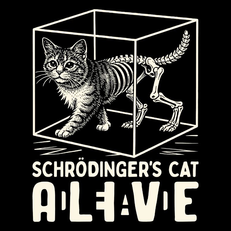 Le chat de Schrödinger vivant et mort