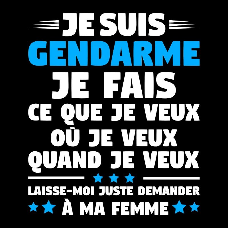 Humorgendarm Paar Ehemann Gendarmerie