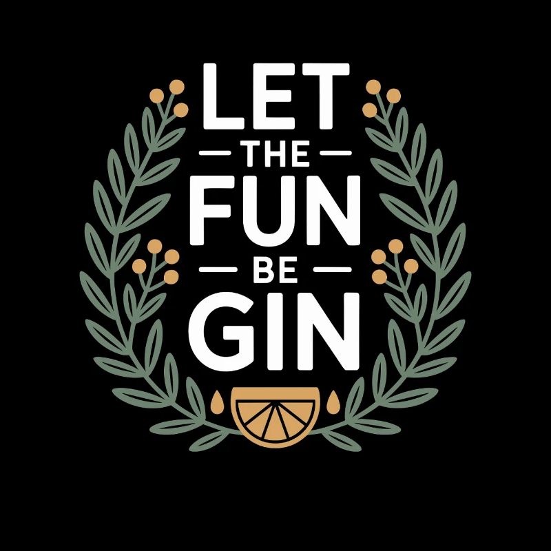 Gin Let The Fun Be Gin & Tonic Lover Party Gin
