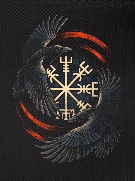 Scandinavian Viking Ravens