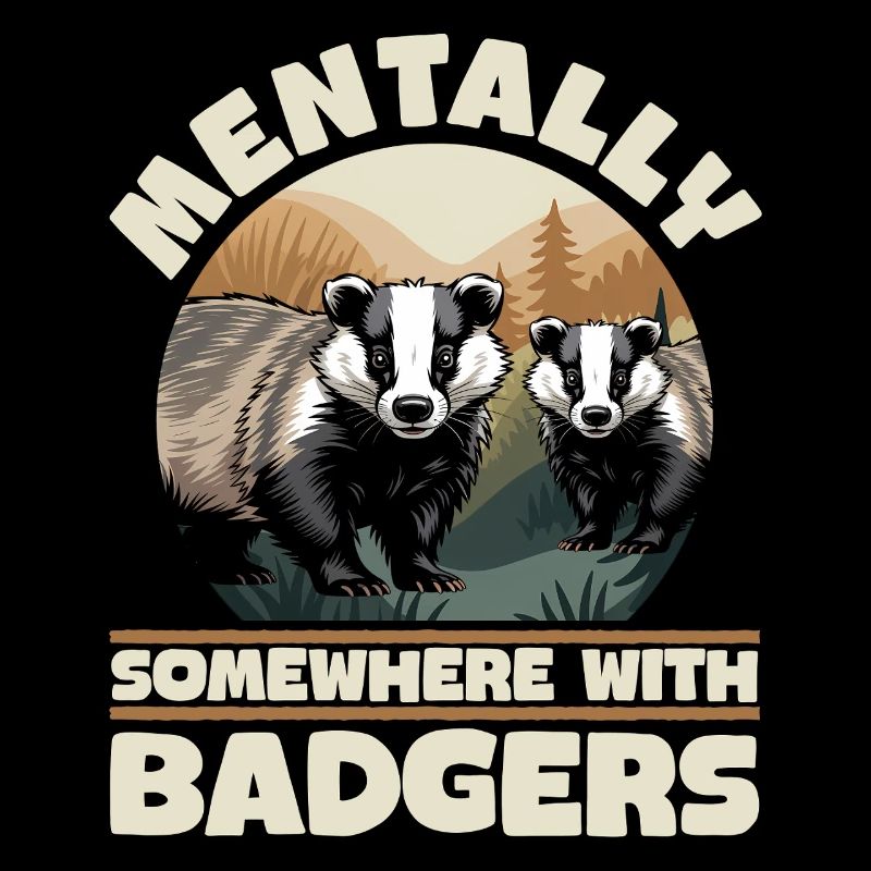 Funny Animal Badger