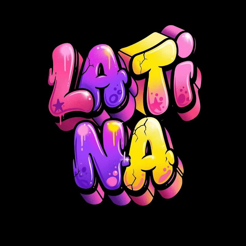 Neon Graffiti Lettering Gradient