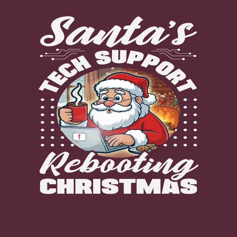 Santa Tech Support Christmas IT