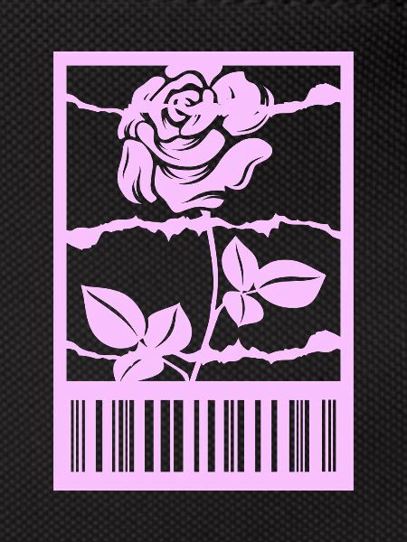 Gothic Rose Stacheldraht Strichcode Urban Style