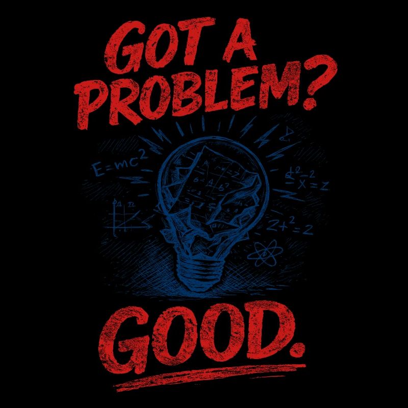 Problem? Gut so | Mathelehrer Mathe Humor