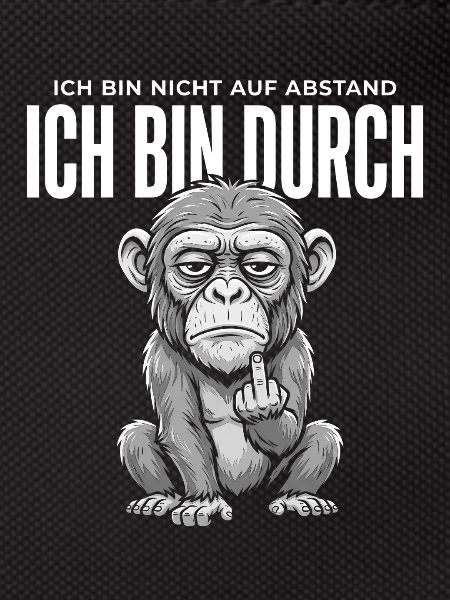 Affe Mittelfinger – Ich bin durch