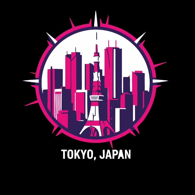 Tokyo Japan Skyline Kompass