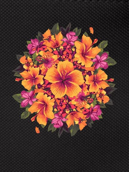 Tropical Hibiscus Circle