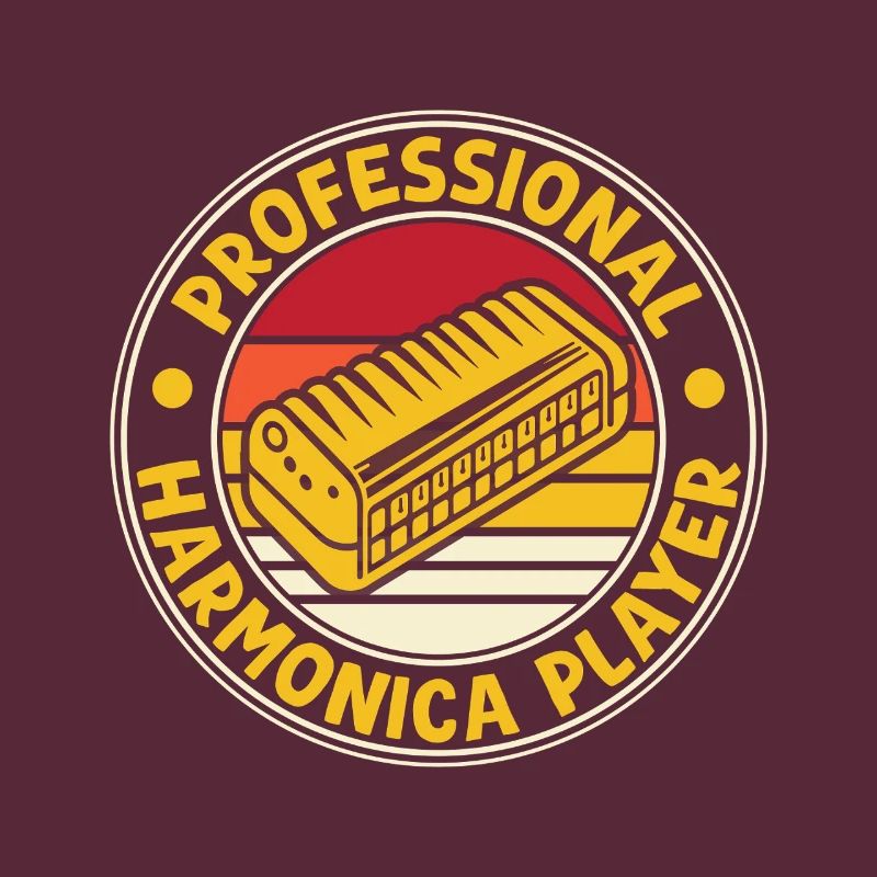Funny Harmonica Player Professional Harmonica