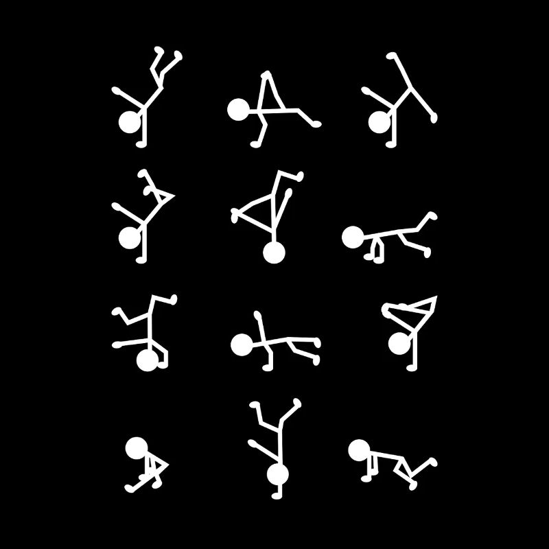 Silhouette bâton Breakdancer