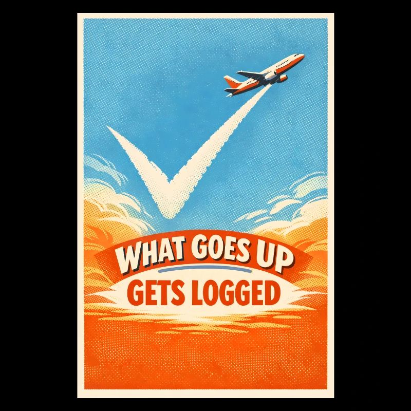 What goes up is logged | Plane Spotter