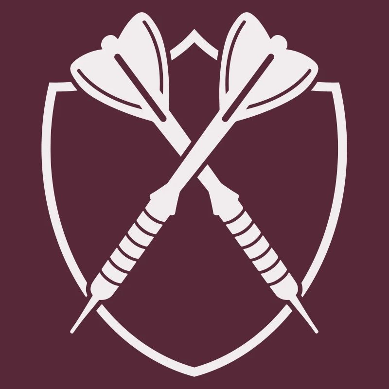 Croix de Bouclier de Fléchettes – Symbole de Précision