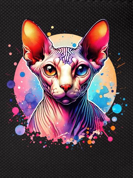 Motif du chat Sphynx