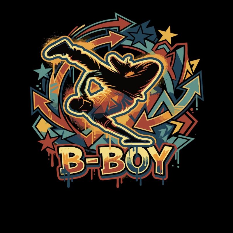 Breakdance B-Boy Streetstyle Graffiti