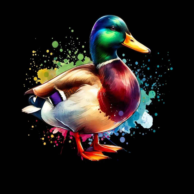 Motif de canard colvert