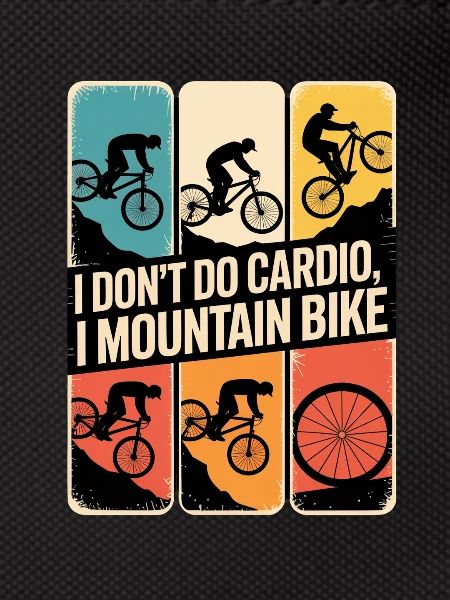 VTT, Descente, Action du cyclisme