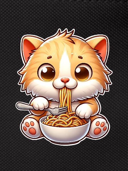 Kitten Spaghetti Pasta